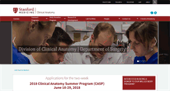Desktop Screenshot of anatomy.stanford.edu