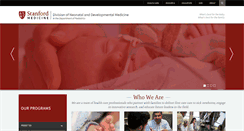 Desktop Screenshot of neonatology.stanford.edu